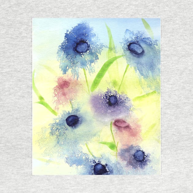 Spring Flowers in the Wind by Sandraartist